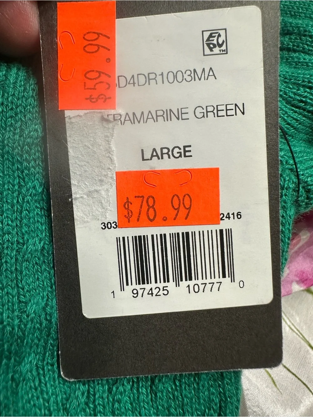 89th & Madison Emerald Green Button-Front Knit Maxi Dress